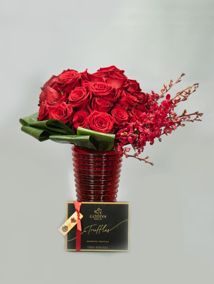 Ruby Amd Roses Modern roses by Artsy Flora.