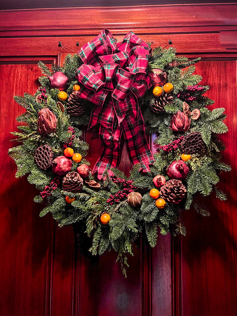 クリスマス HAPPY HOLIDAYS WREATH LARGE Happy Holidays Cordless Wreath | Grandin Road